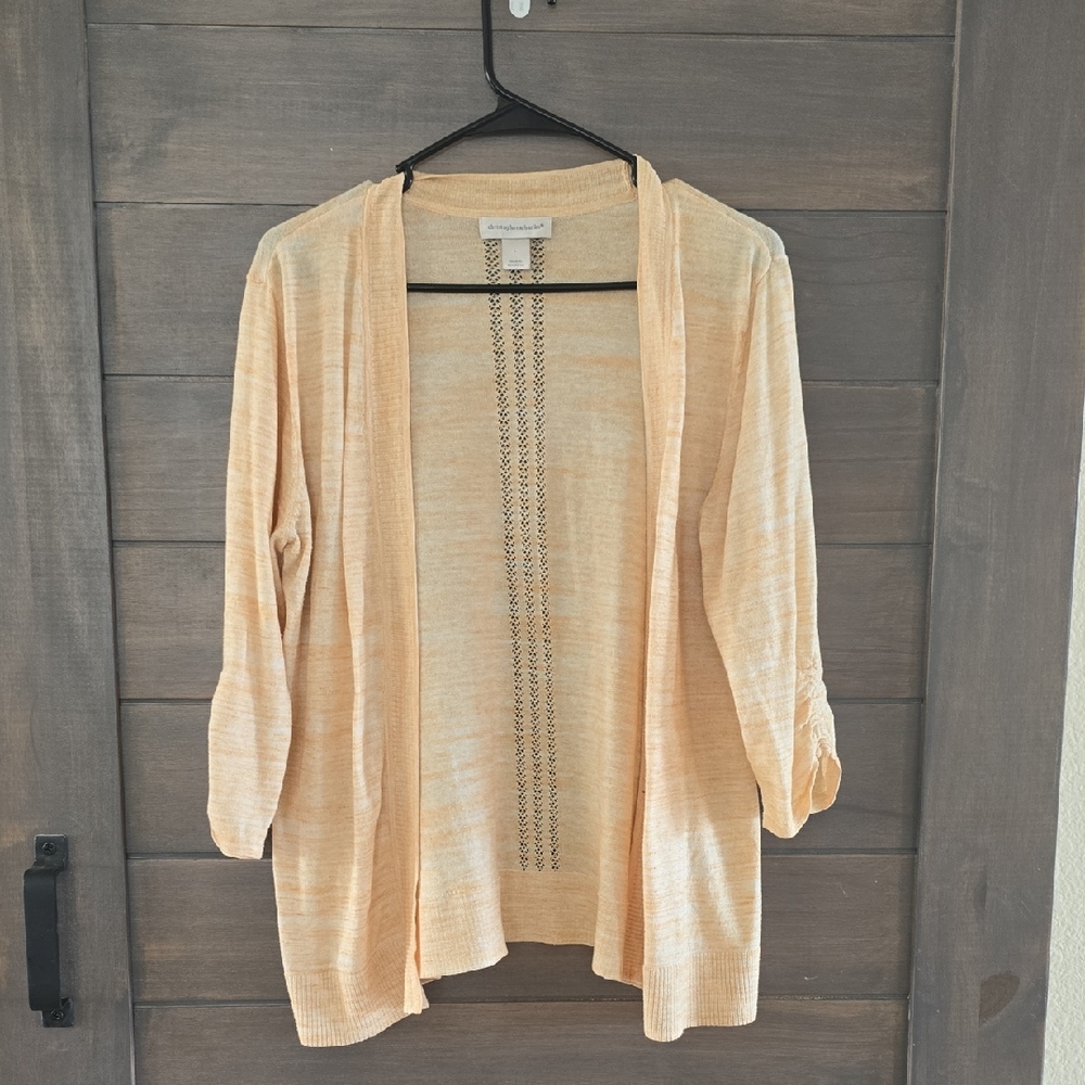 Christopher & Banks  Soft Tan Cardigan